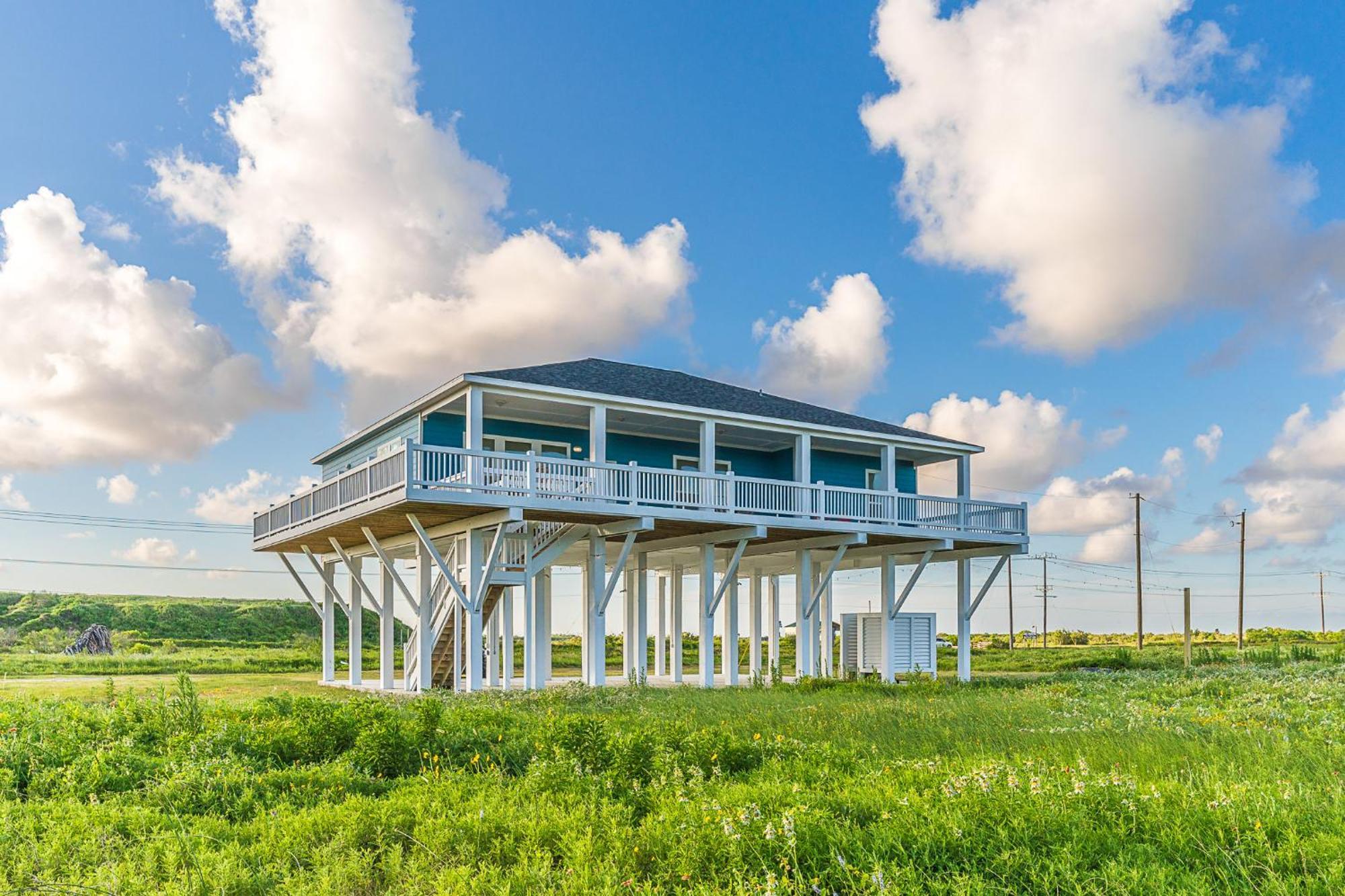 Вилла Thebluebee- Stunning Ocean Views With Firepit Bolivar Peninsula Экстерьер фото